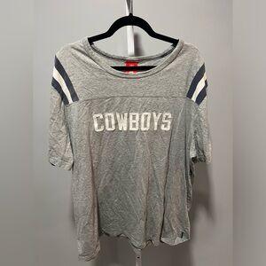 NFL Nike Dallas Cowboys Gray Short Sleeve Cotton Shirt Officially Licensed 3X